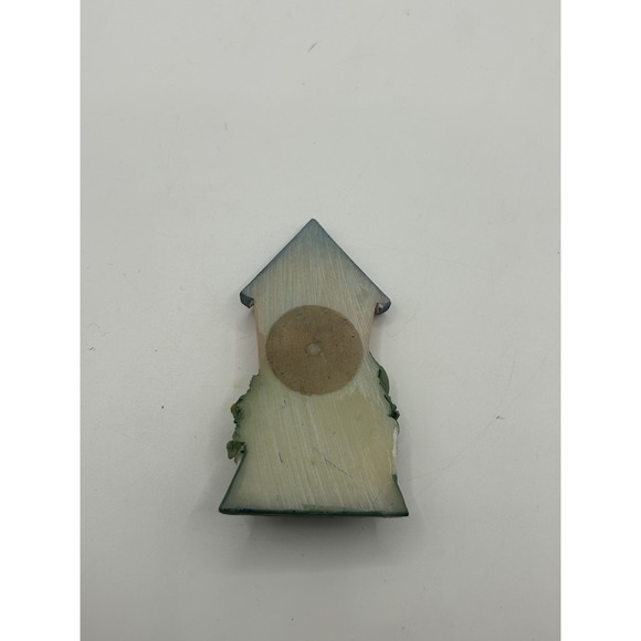 Vintage Lot Of 3 Birdhouse, Angel, Covered Bridge Magnets Hand Painted - Picture 5 of 7
